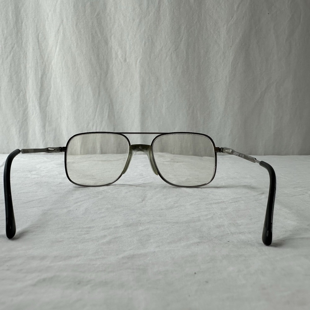 Luxottica Vintage Natural Silver Aviator Sunglasses Eye Glasses Frames 54-19 140 - Picture 8 of 14